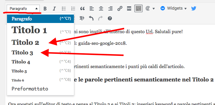 ottimizzazione heading semantica