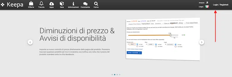 come usare keepa per vedere l'andamento delle oscillazioni deli prezzi su amazon fluttuazione prezzi