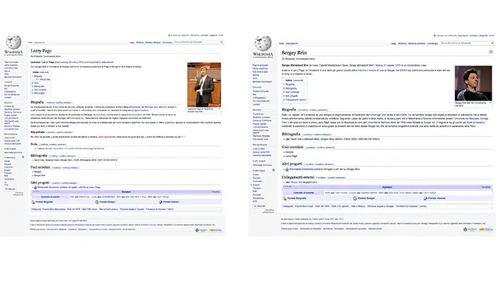 chi ha fondato google su Wikipedia