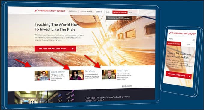 landing page feedback