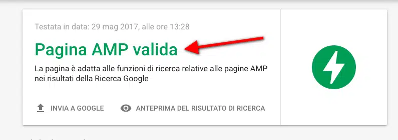 gogle amp pagina valida