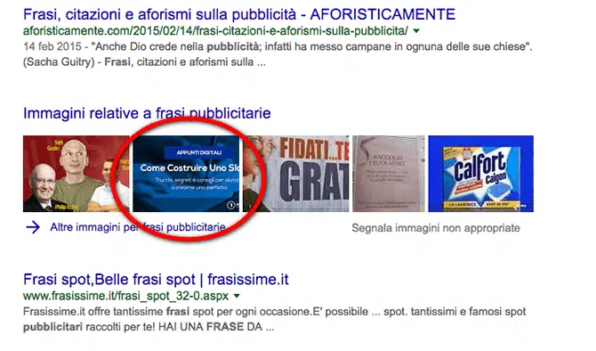 come apparire su google con le immagini