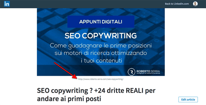 aumentare le visite al sito riproponendo gli articoli su linkedin puse