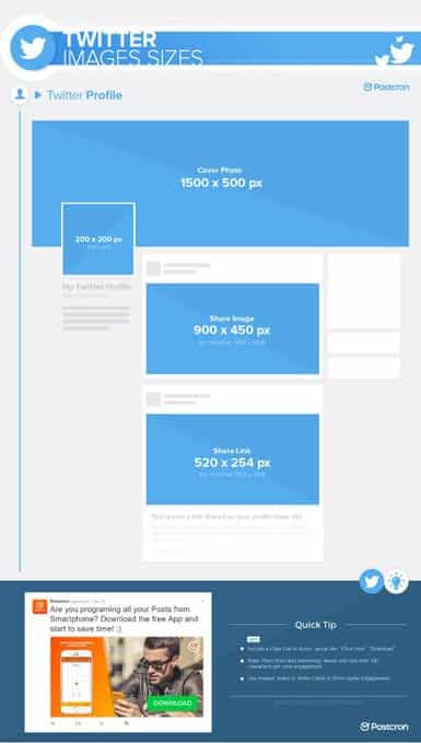 Twitter image sizes