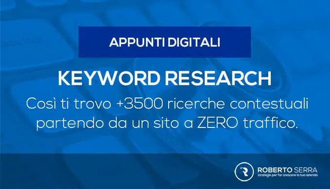 trovare le parole chiave SEO grazie alla keyword research