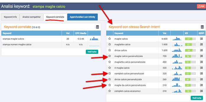 Keyword research: Analisi keyword correlate