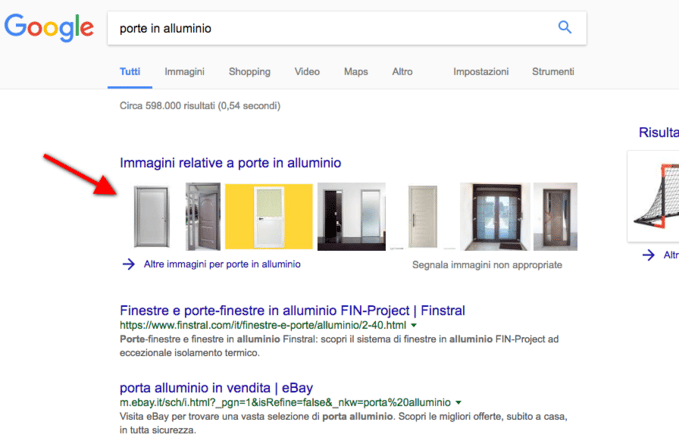 Ottimizzazione seo imamgini: come google imagini indicizza i risultati