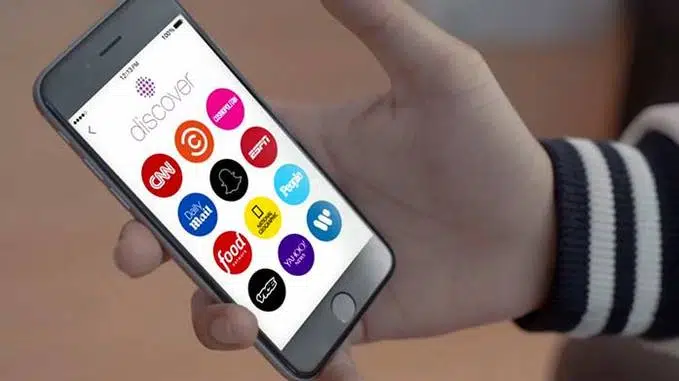 la nuova funzoinalità discover di snapchat