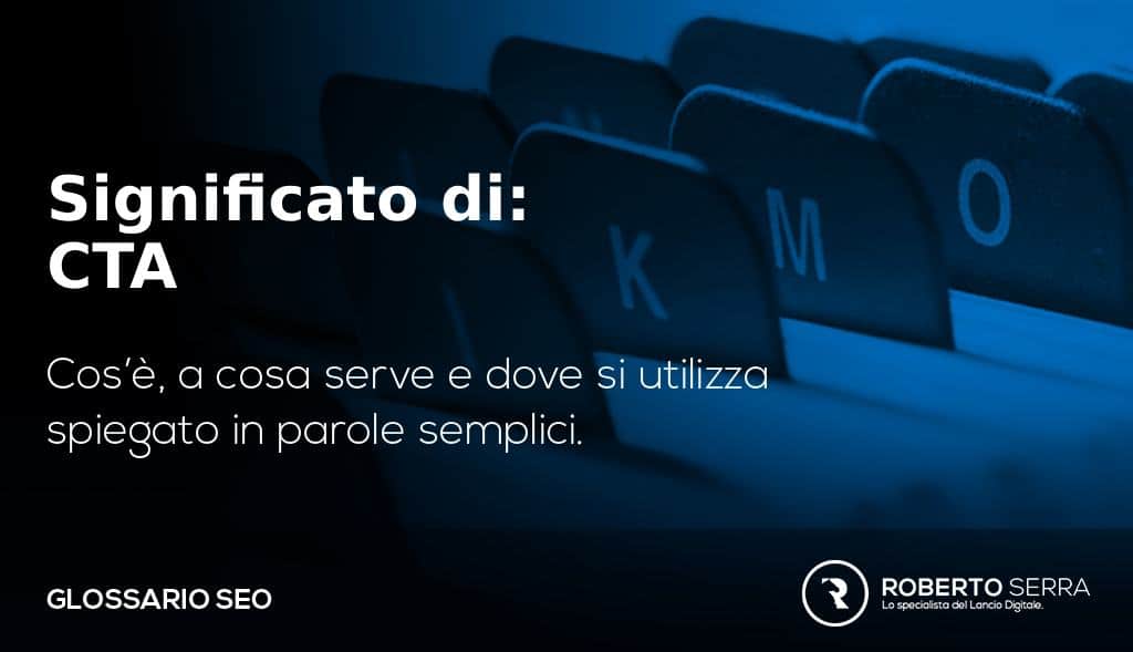 glossario SEO significato di cta call to action