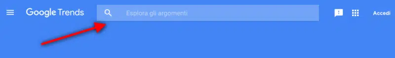 ricercare argomenti posizionamento motori di ricerca seo con google trend