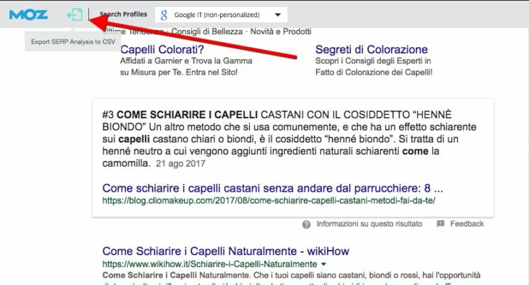 strategia SEO: COME ESPORTARE I PRIMI 10 RISULTATI CON LA MOZ TOOLBAR