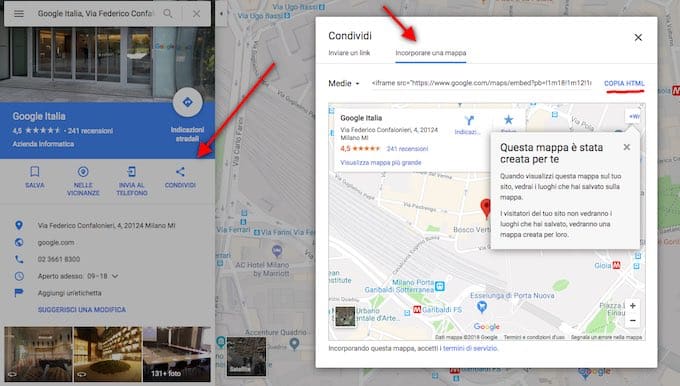 local seo: come incorporare la mappa di google