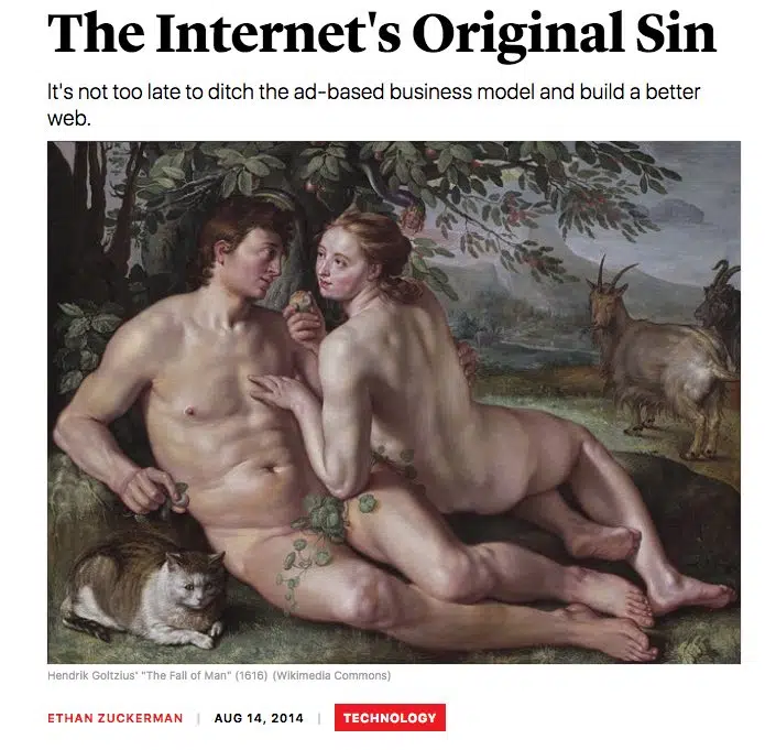 zuckerman The Internet's Original Sin