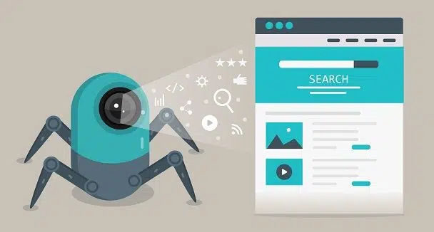 web crawler seo concept