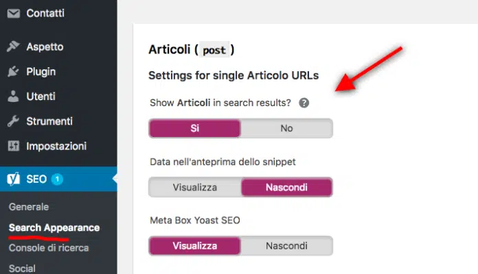 SEO yoast sitemap ottimizzazione posizionamento sui motori di ricerca