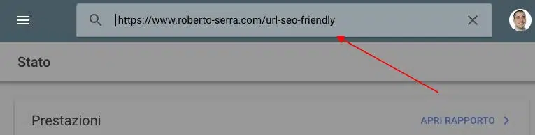 come inviare una nuova url su search console