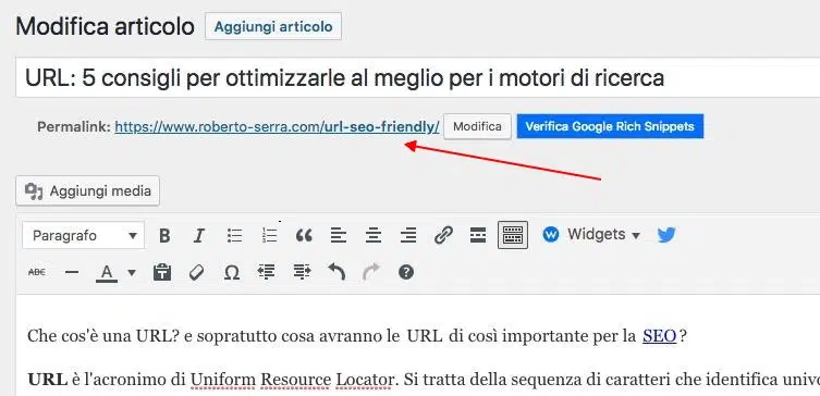 url seo friendly ottimizzazione SEO