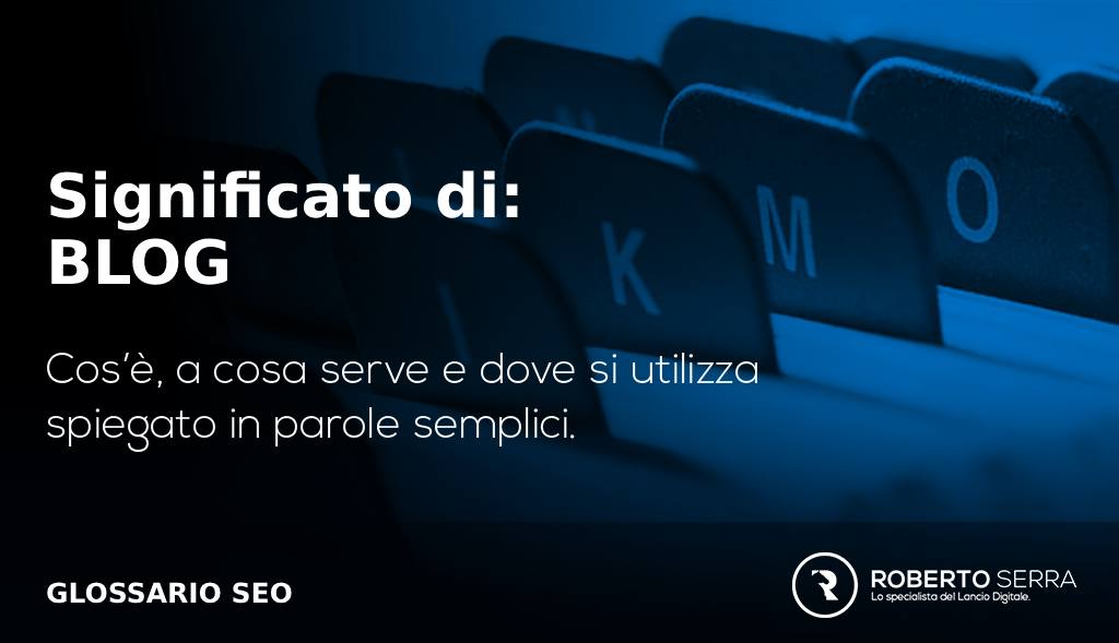glossario SEO: blog significato