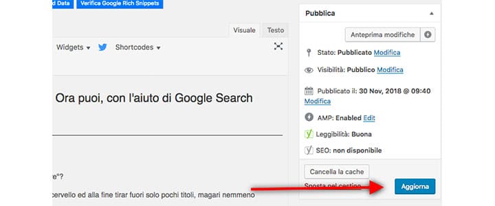 checklist seo aggiornare sempre i contenuti