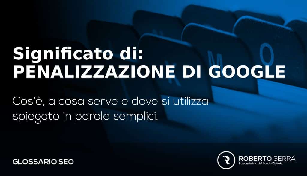 Penalizzazione di Google definizione