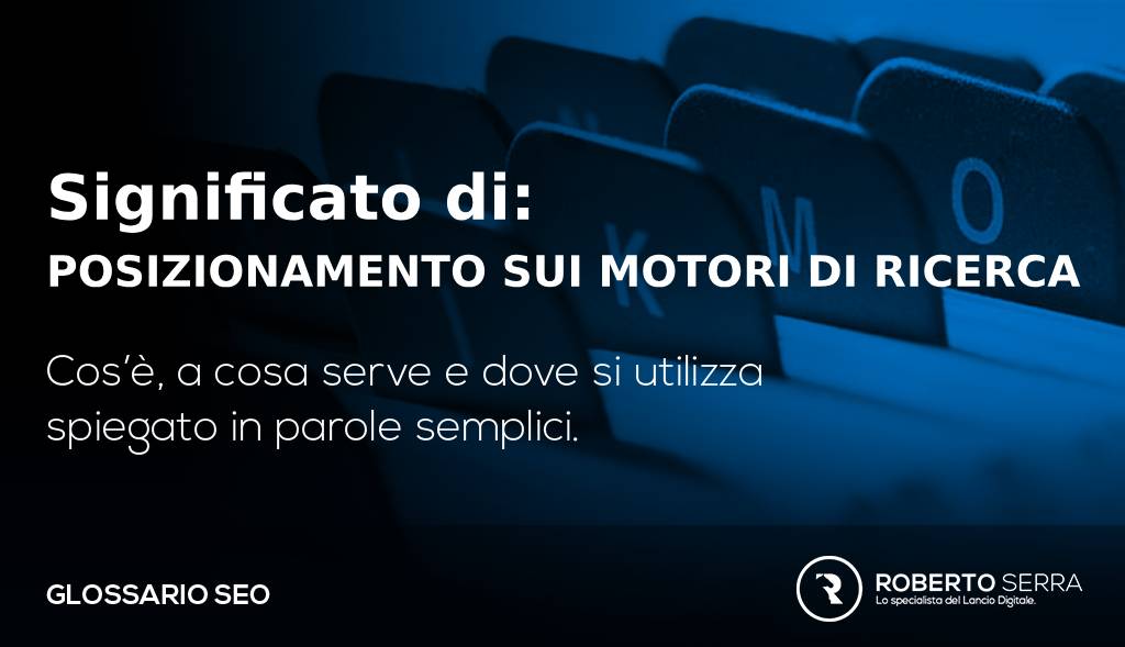 posizionamento sui motori di ricerca definizione