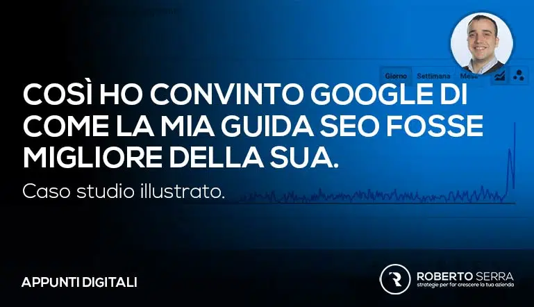 caso studio SEO di Roberto Serra SEO