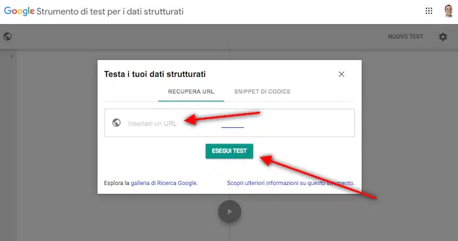 case study SEO Google test per dati strutturati