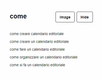 calendario editoriale seo domande