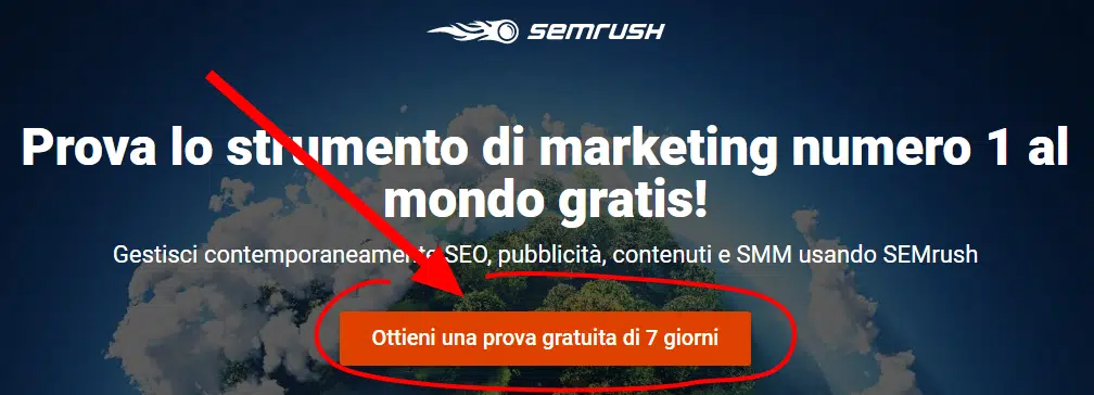 semrush prova gratuita 7 giorni