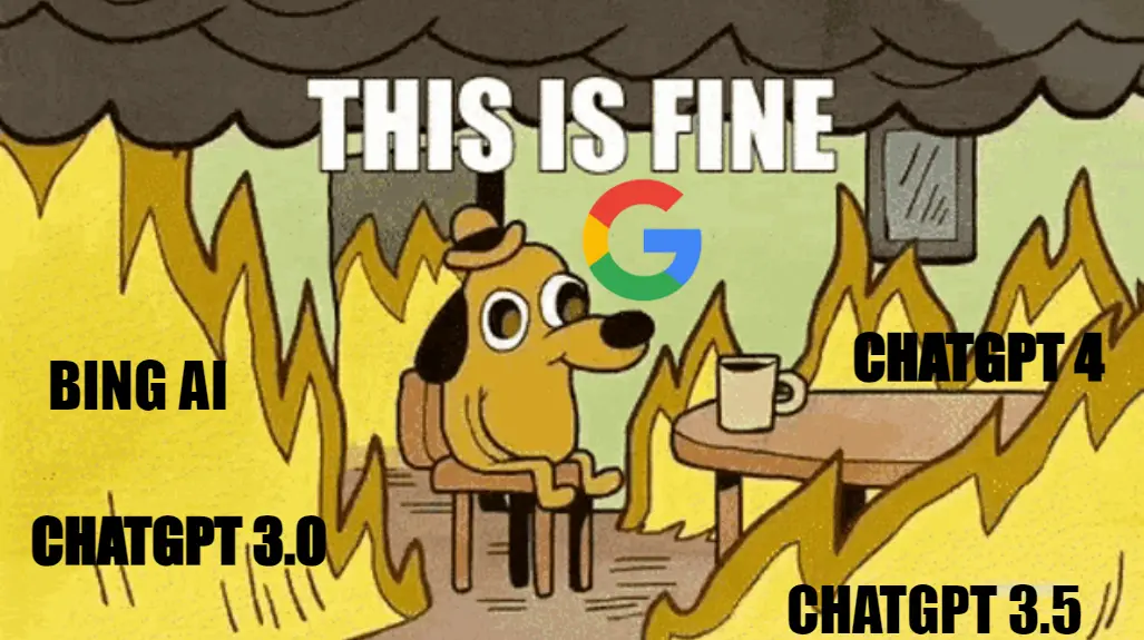 reazione di google al lancio in successione di tutte le novità di OpenAi