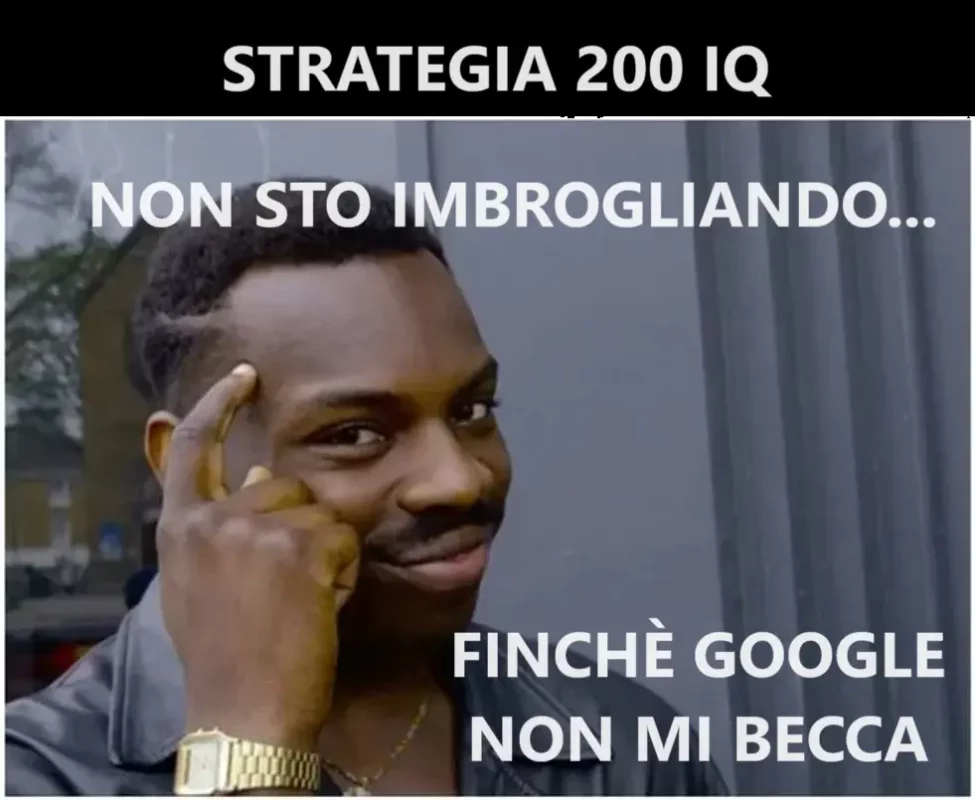 meme su contenuto IA e performance SEO