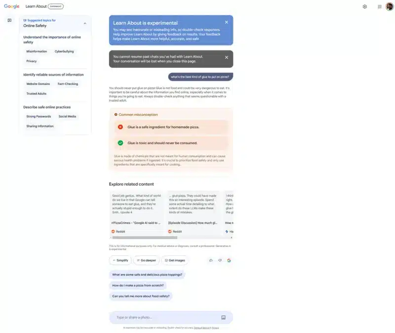 fonte the verge learn about is experimental