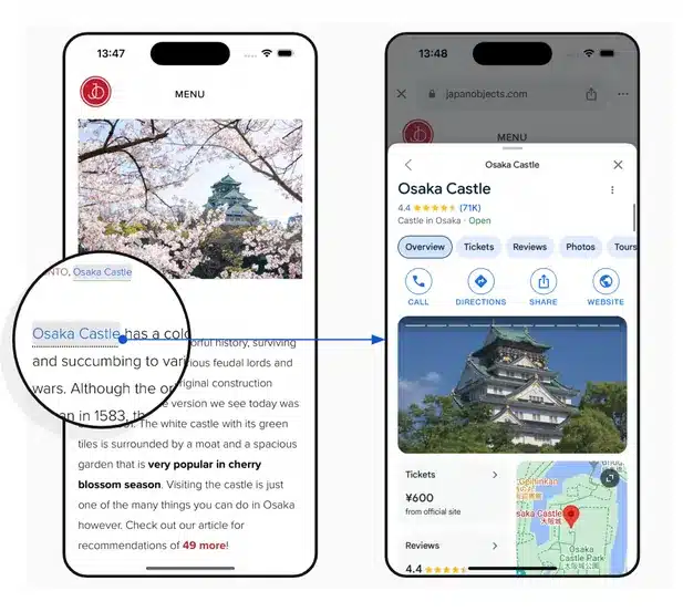 esempio page annotation Google