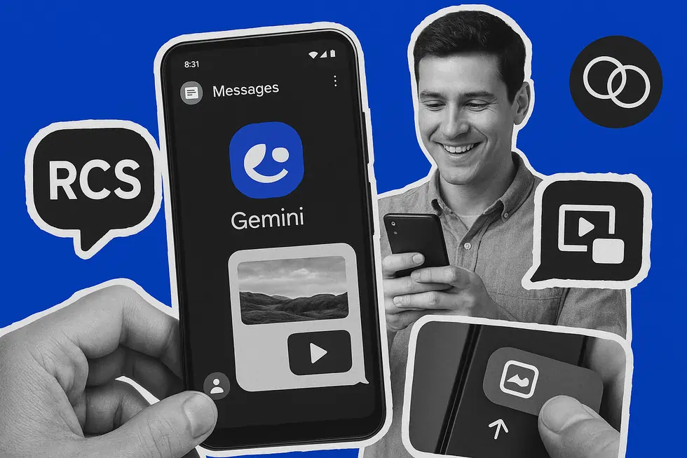 Google Gemini otterrà il supporto RCS per inviare foto e video diretti