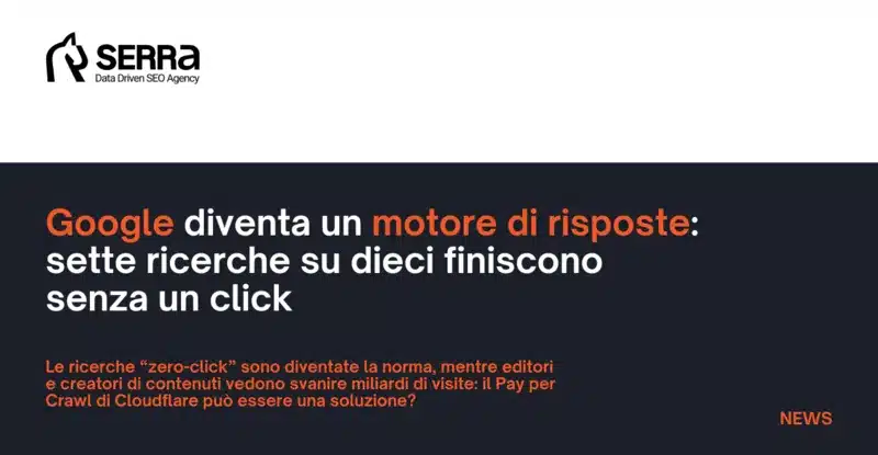 Google diventa un motore di risposte: sette ricerche su dieci finiscono senza un click