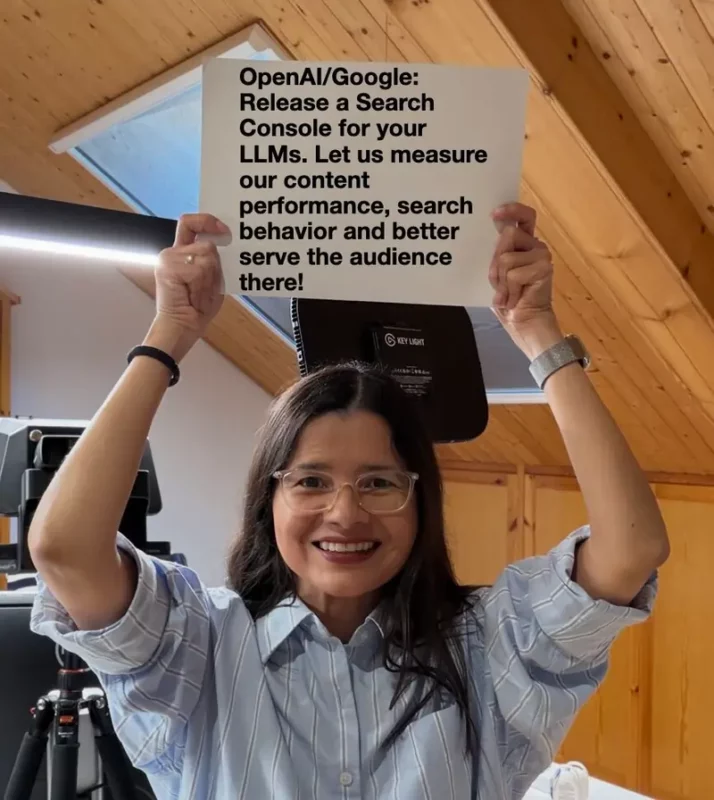 Aleyda Solis su LinkedIn 30 settembre 2025