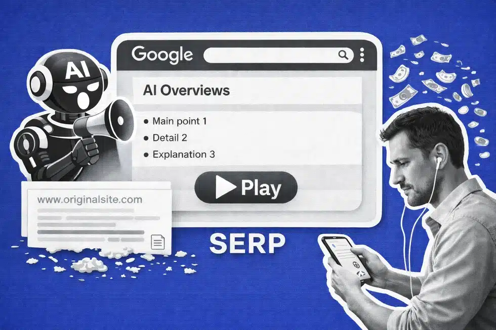 Google punta sull’audio: le AI Overviews ora parlano, ma a quale prezzo per i creatori?