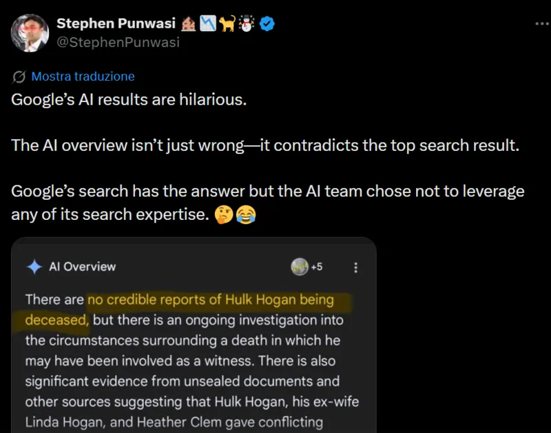 Fonte Stephen Punwasi su X, 2026